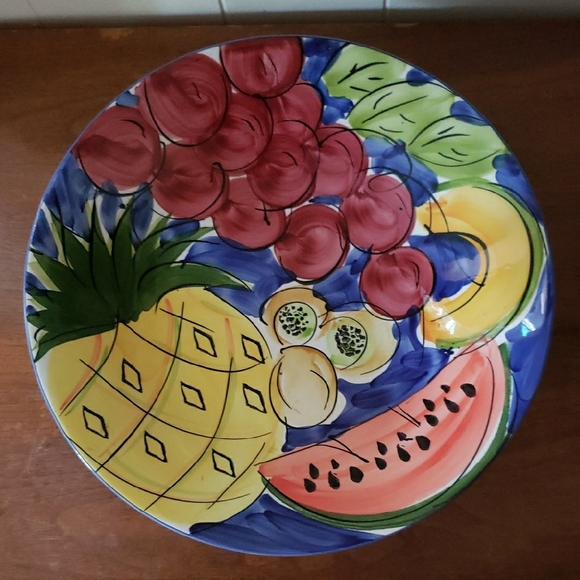 Vintage 1990s Italian Ceramic Pasta or Serving Bowl - Picture 2 of 6